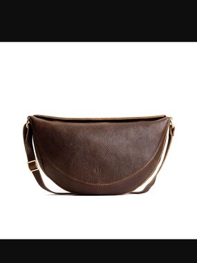 Portland Leather Koala Sling Bag Coldbrew Size Large
